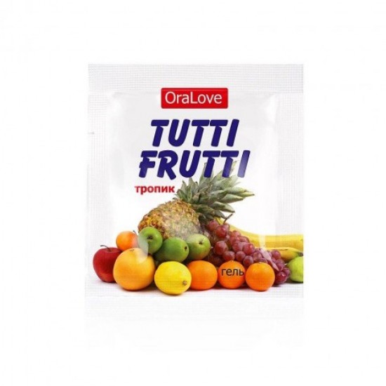 Гель TUTTI-FRUTTI ТРОПИК серии OraLove одноразовая упаковка 4 г.