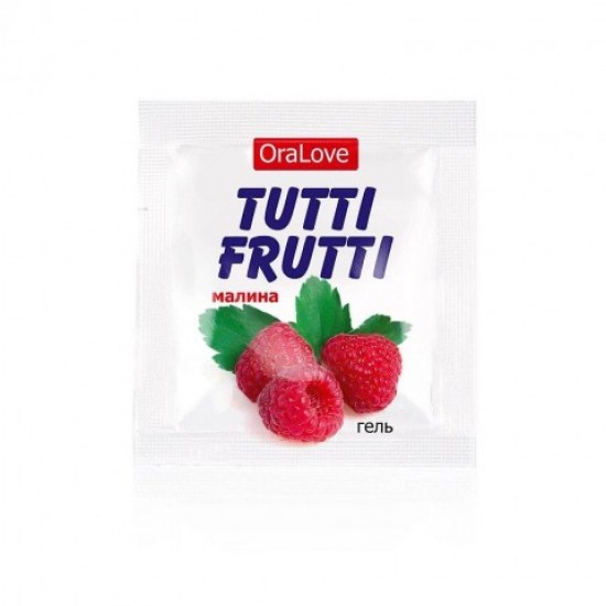 Гель TUTTI-FRUTTI МАЛИНА серии OraLove одноразовая упаковка 4 г.