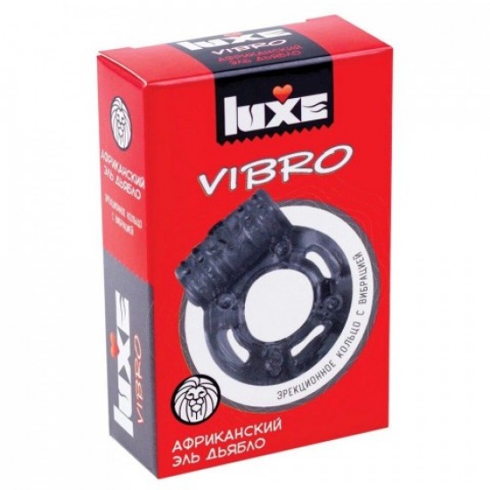 Виброкольцо LUXE VIBRO Африканский Эль Дьябло (+ презерватив)