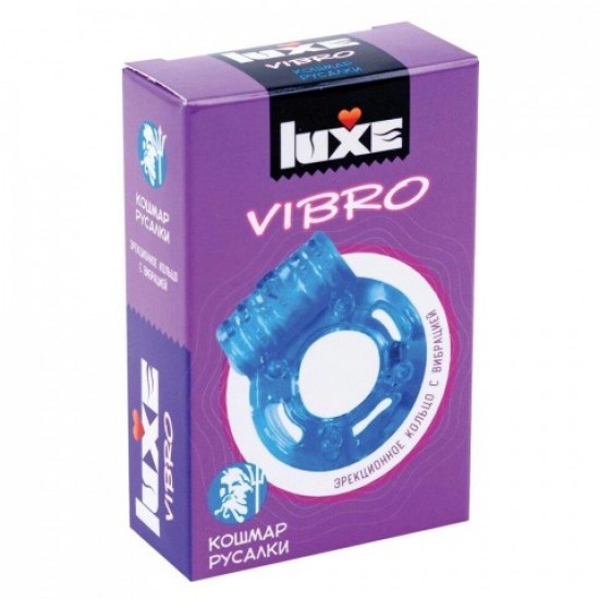 Виброкольцо LUXE VIBRO Кошмар русалки (+ презерватив)