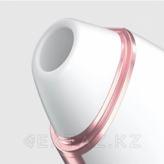 Вакуумный клиторальный стимулятор с вибрацией Satisfyer Love triangle white