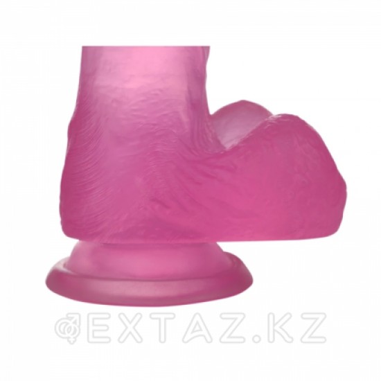 Фаллоимитатор - Crystal Dildo Medium Lovetoy (17*3.5) розовый