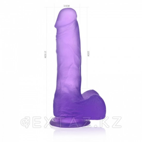 Фаллоимитатор - Crystal Dildo Medium Lovetoy (17*3.5) фиолетовый