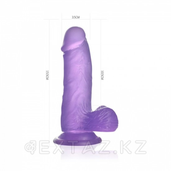 Фаллоимитатор - Crystal Dildo Small Lovetoy (15*3.5) фиолетовый