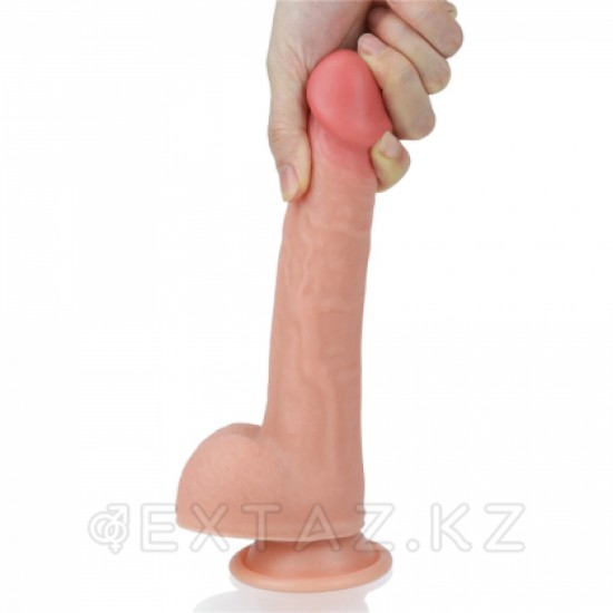 Фаллоимитатор на присоске "Platinum Silicone Cock" телесный от LOVETOY (20,5*3,9)