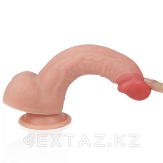 Фаллоимитатор на присоске "Platinum Silicone Cock" телесный от LOVETOY (20,5*3,9)