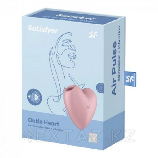 Вакуумный стимулятор Cutie Heart light Satisfyer розовый