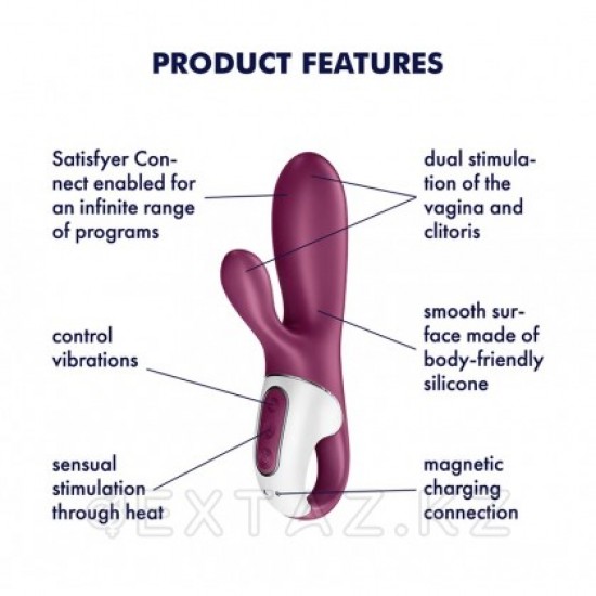 Вибратор-кролик Hot Bunny Connect App Satisfyer