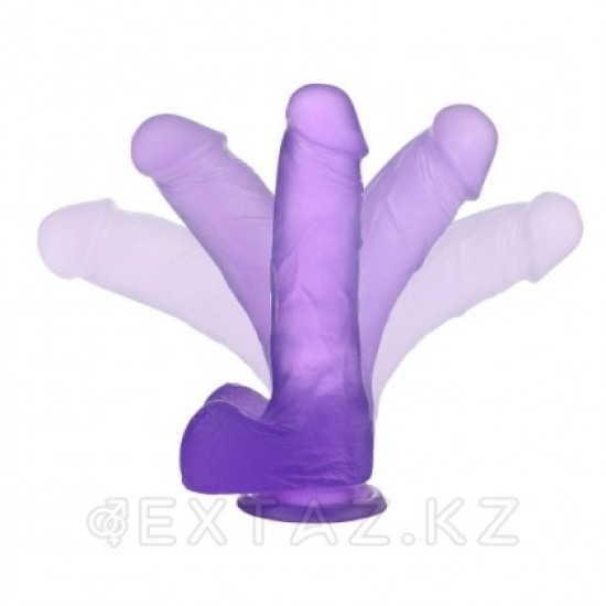 Фаллоимитатор - Crystal Dildo Medium Lovetoy (17*3.5) фиолетовый