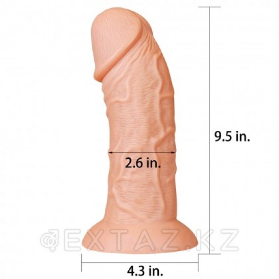 Фаллоимитатор на присоске Realistic Curved Dildo (24 см)