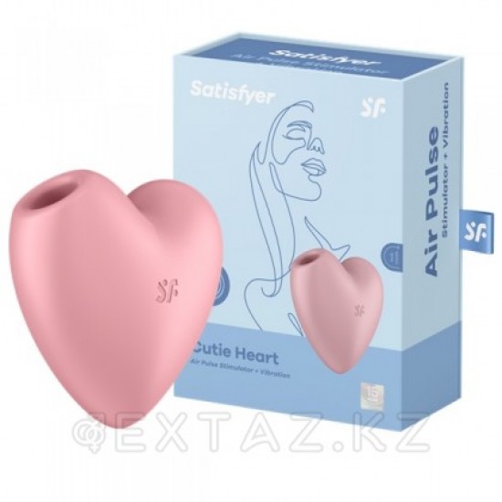 Вакуумный стимулятор Cutie Heart light Satisfyer розовый