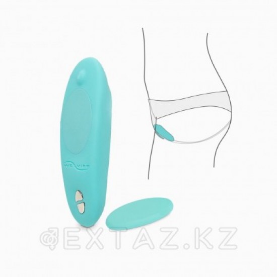 WE-VIBE Клиторальный вибратор Moxie голубой