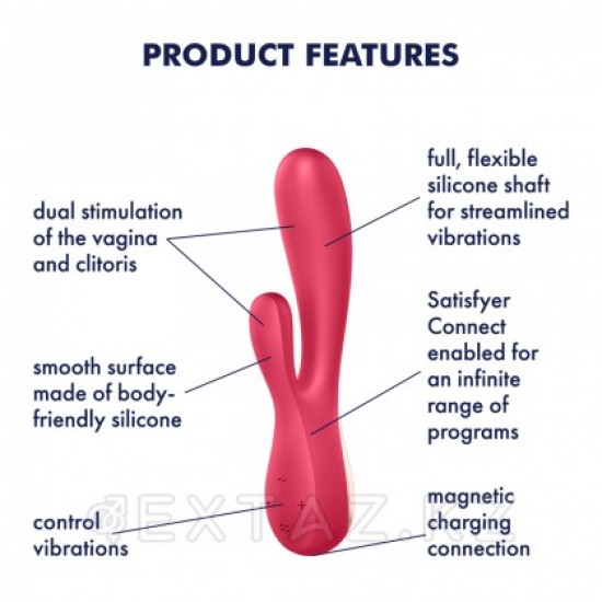 Вибратор Satisfyer Vibes Mono Flex (красный)