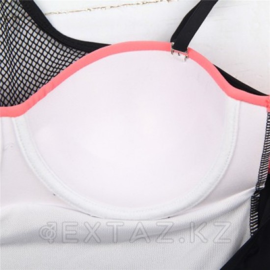 Купальник слитный Mesh Pink (M)