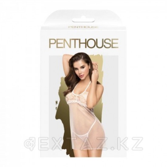 Прозрачный пеньюар "All yours" белый от Penthouse (L/XL)