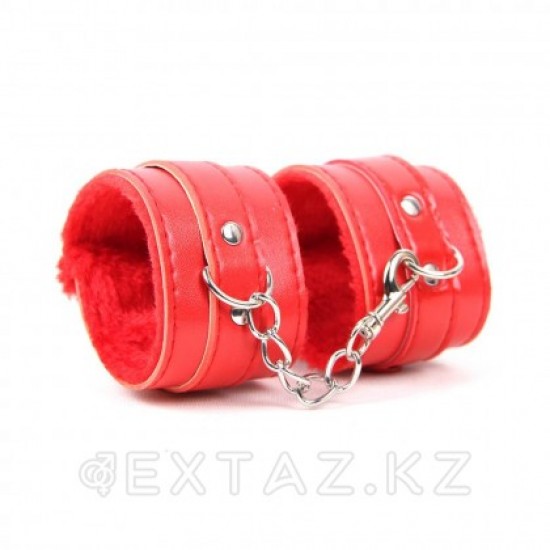 Наручники на меху SM Bondage Red