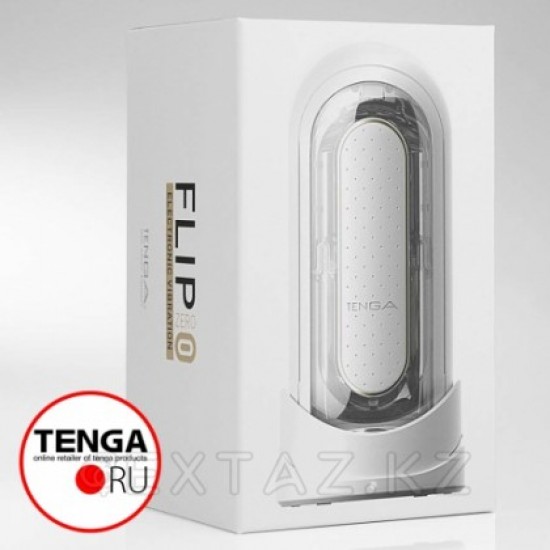 TENGA Мастурбатор Flip Zero с вибрацией белый