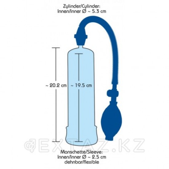 Помпа для пениса Bang Bang синяя