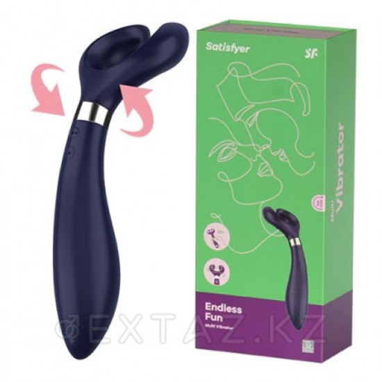 Многофункциональный вибромассажёр Satisfyer Endless Fun blue