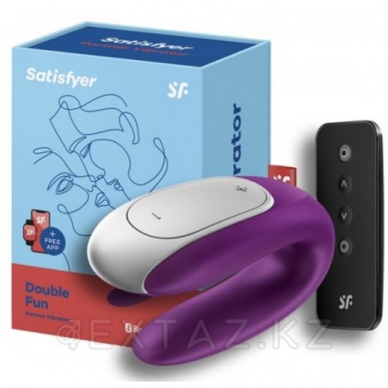 Смарт вибратор для пар Satisfyer Double Fun violet